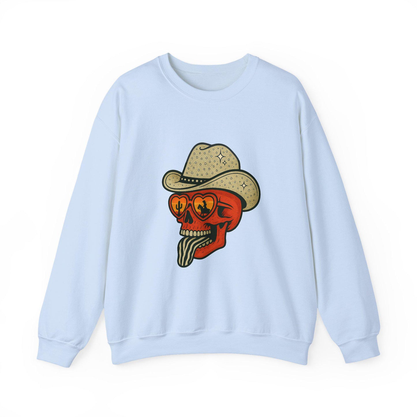 Western rhinestone hat cowboy skull desert reflection zebra print tongue graphic INSTANT digital download for tshirt sublimation or dtf