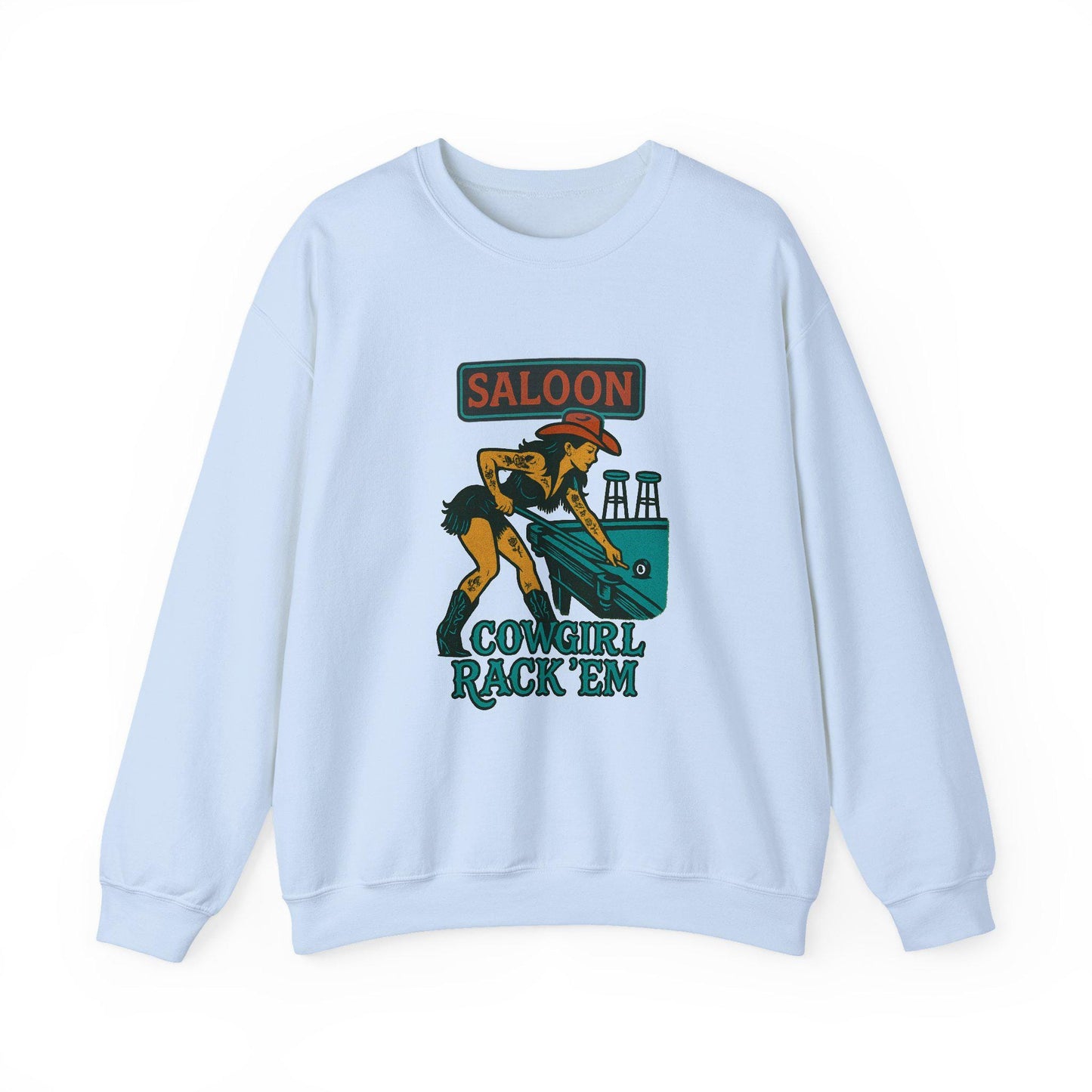 Western yallternative cowgirl playing pool png graphic INSTANT digital download for tshirt sublimation or dtf