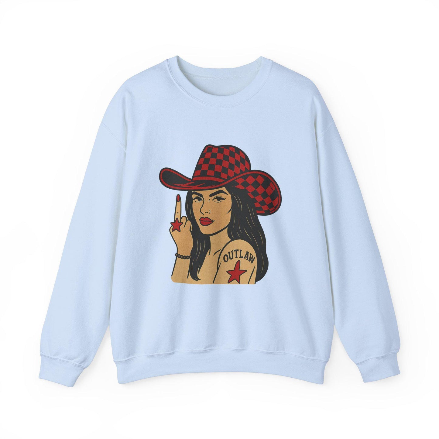 Edgy Yallternative western Outlaw cowgirl cowgirl png graphic digital download for tshirt sublimation or dtf