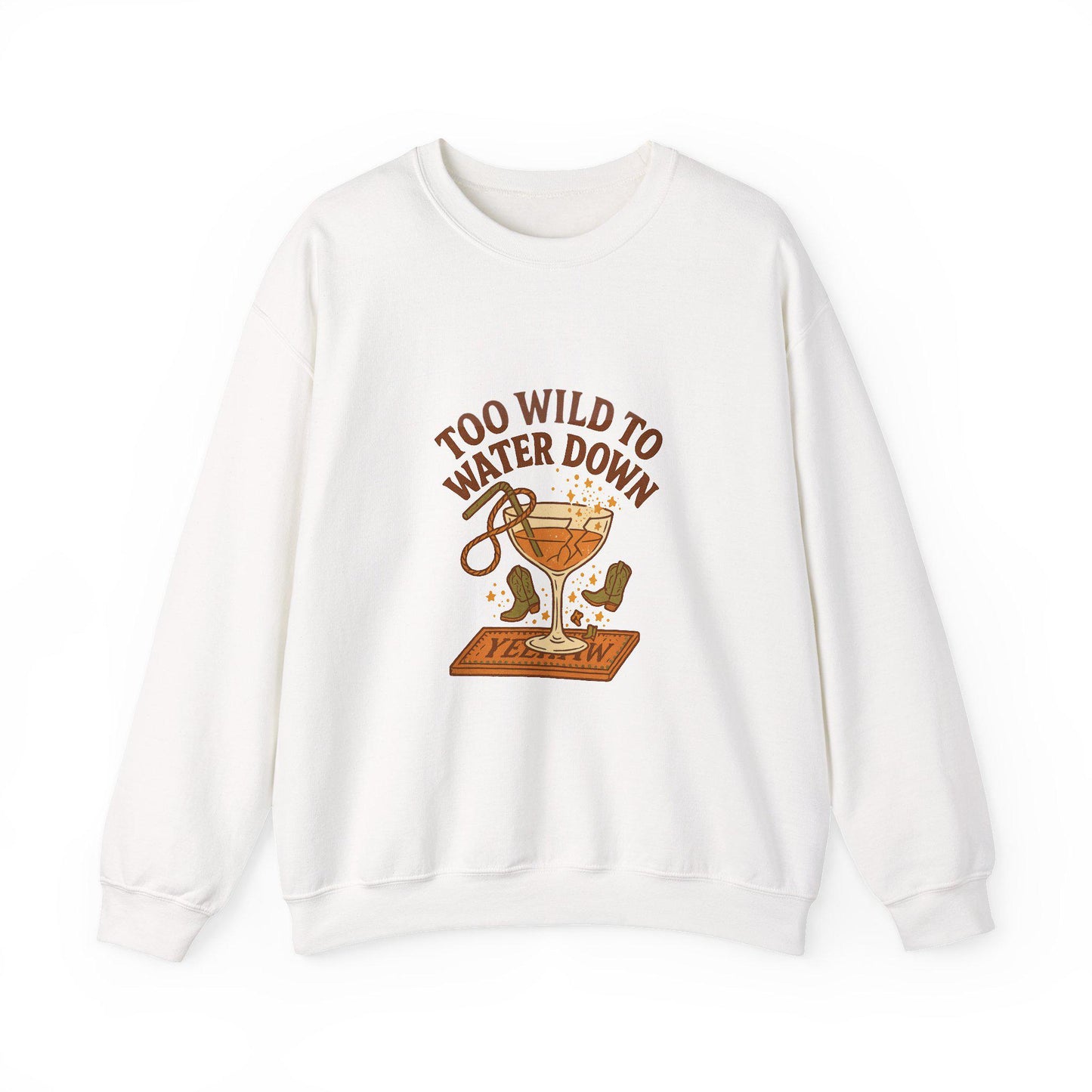 Western "too wild to water down" cowgirl png graphic INSTANT digital download for tshirt sublimation or dtf