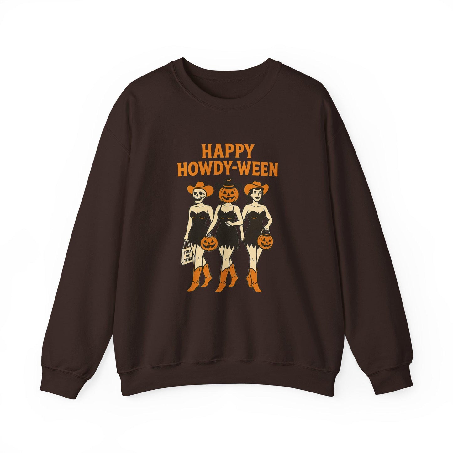 Western halloween "happy howdy-ween" scary cowgirl PNG graphic INSTANT digital download for tshirt sublimation or dtf