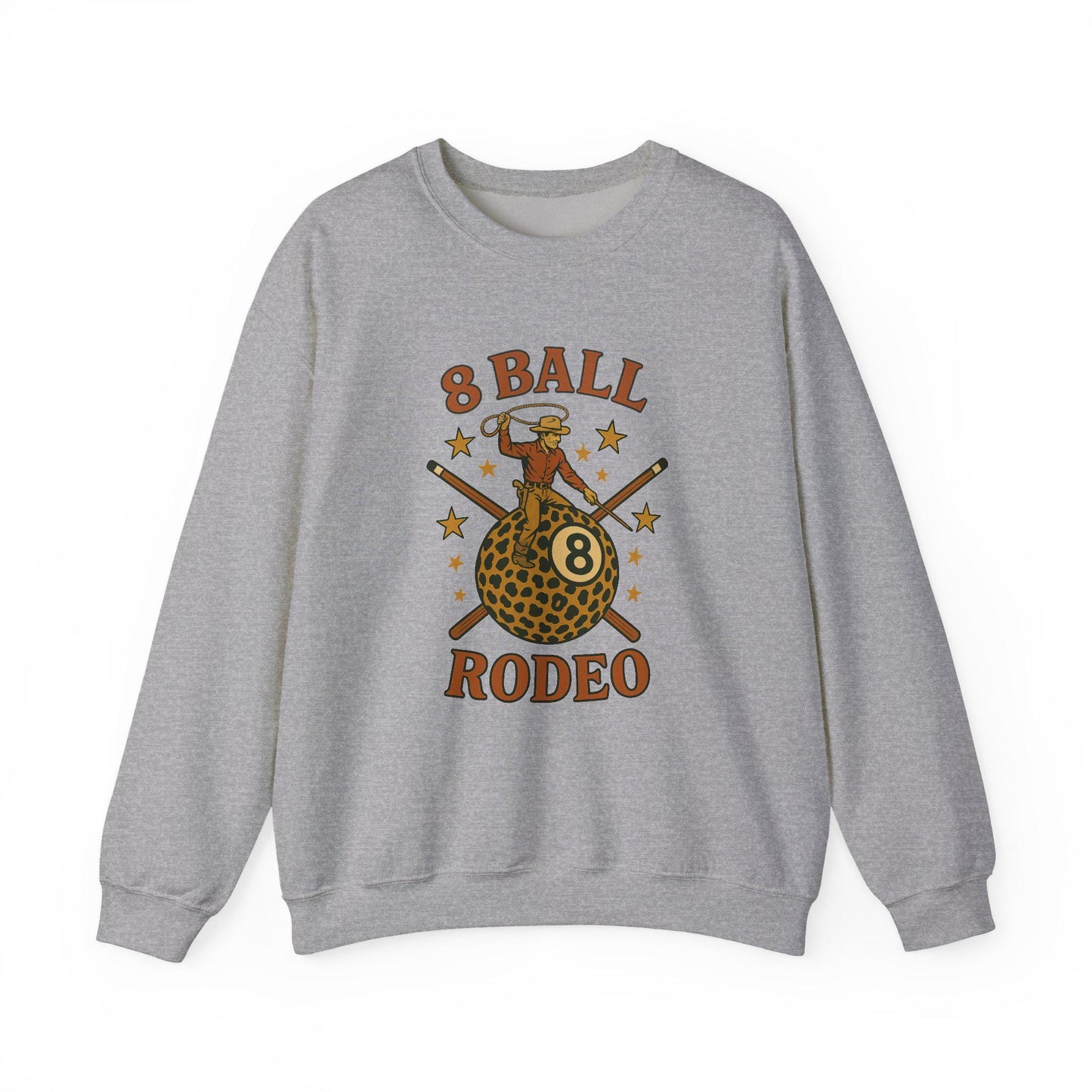 Western 8ball rodeo cowboy riding cheetah print 8ball png graphic INSTANT digital download for tshirt sublimation or dtf
