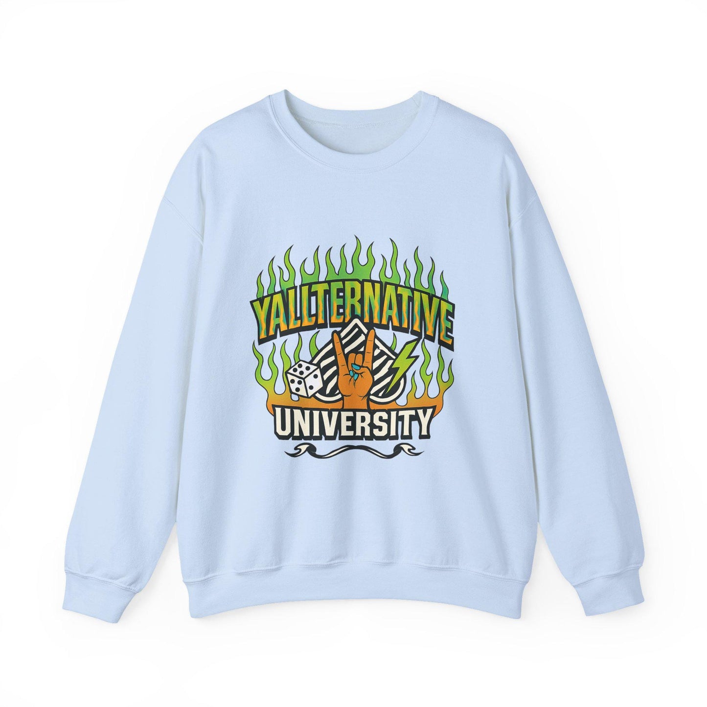 Edgy "yallternative university" spade dice PNG graphic INSTANT digital download for tshirt sublimation or dtf