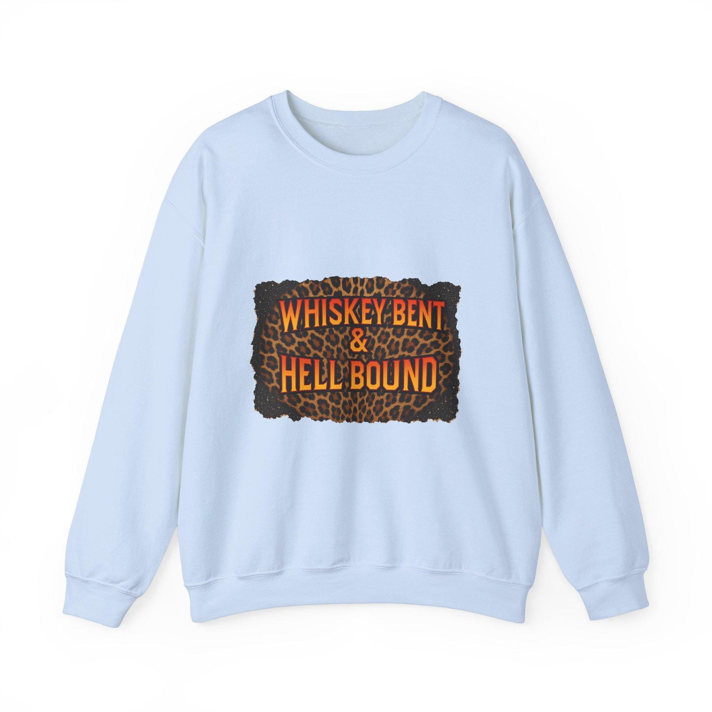 Whiskey bent and hell bound cheetah print png graphic INSTANT digital download for tshirt sublimation or dtf