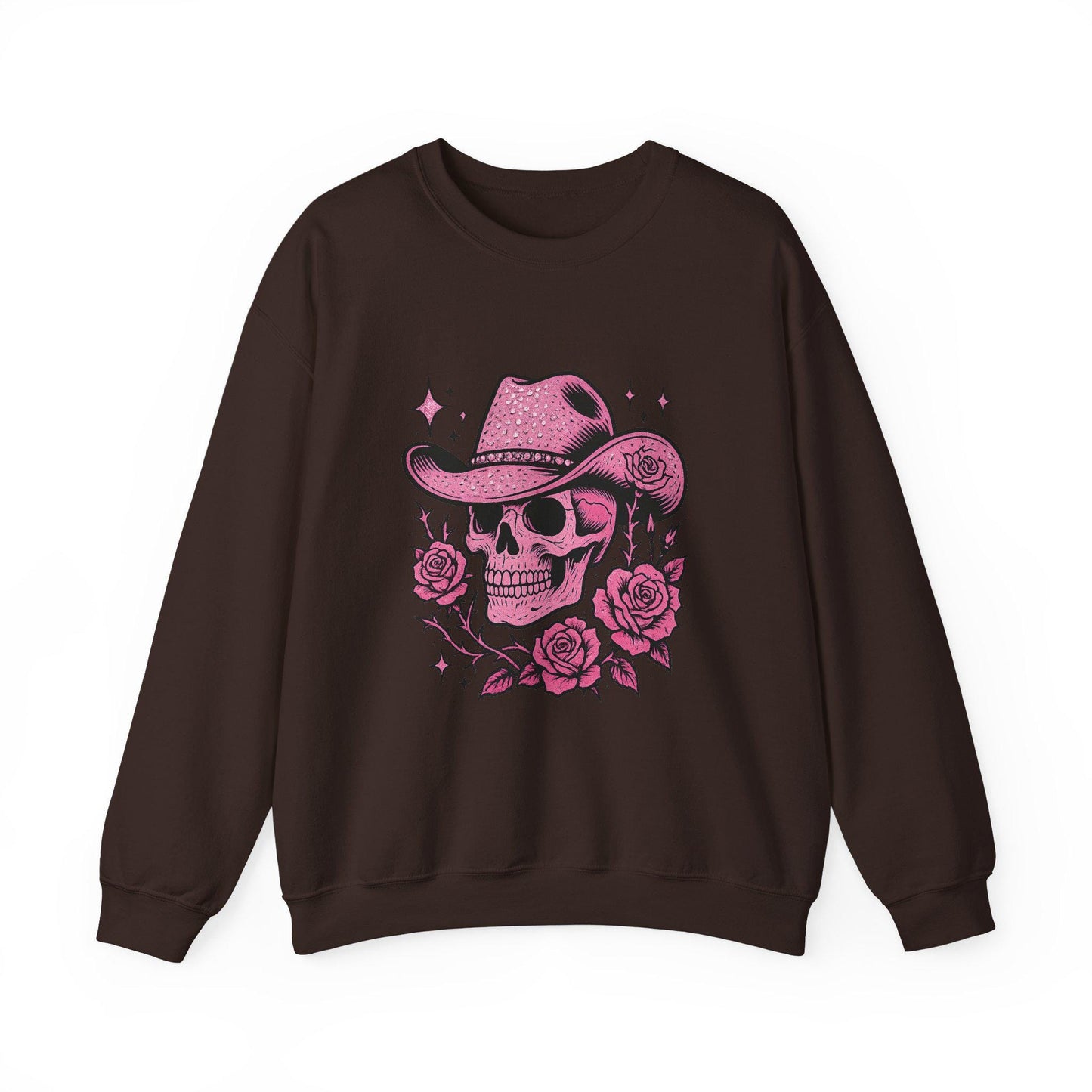 Pink Western rhinestone cowboy and rose png graphic INSTANT digital download for tshirt sublimation or dtf