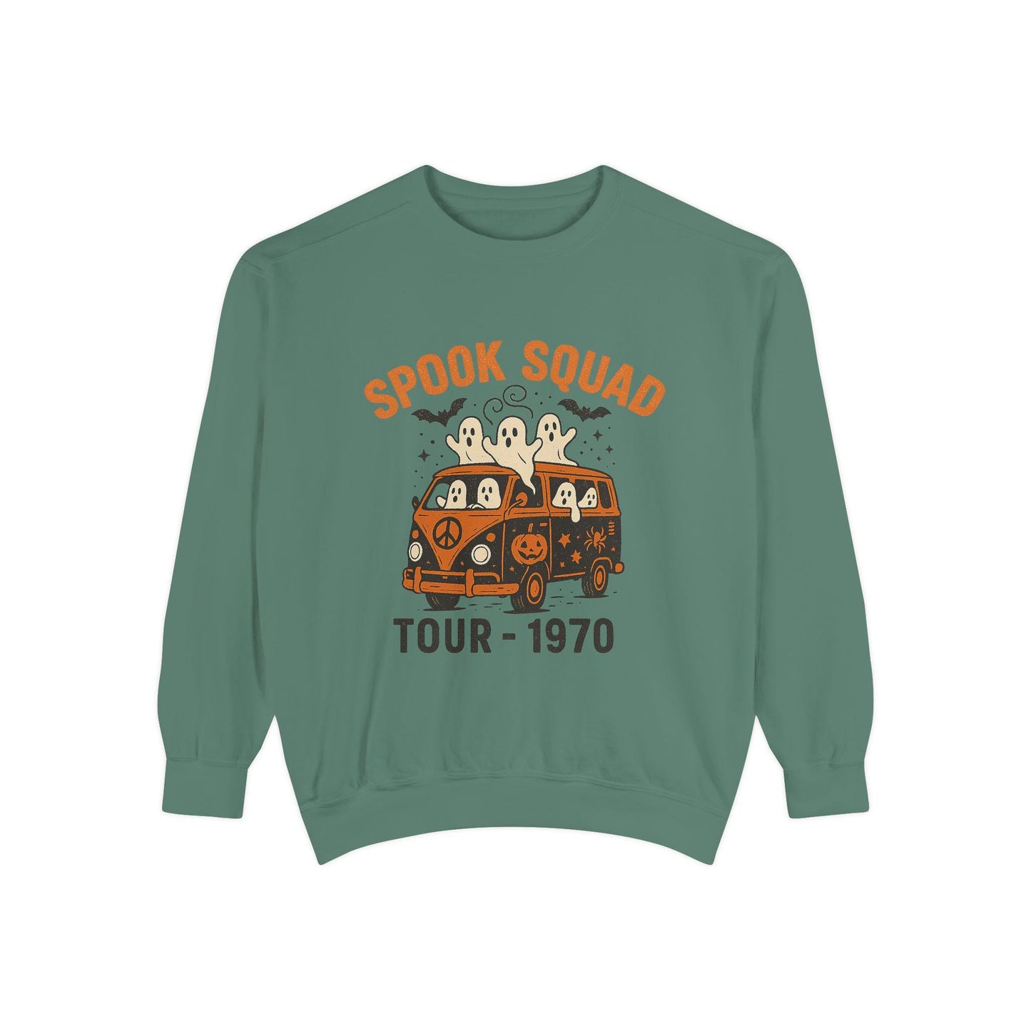 Halloween "spook squad tour - 1970" vintage ghost hippie van PNG graphic INSTANT digital download for tshirt sublimation or dtf
