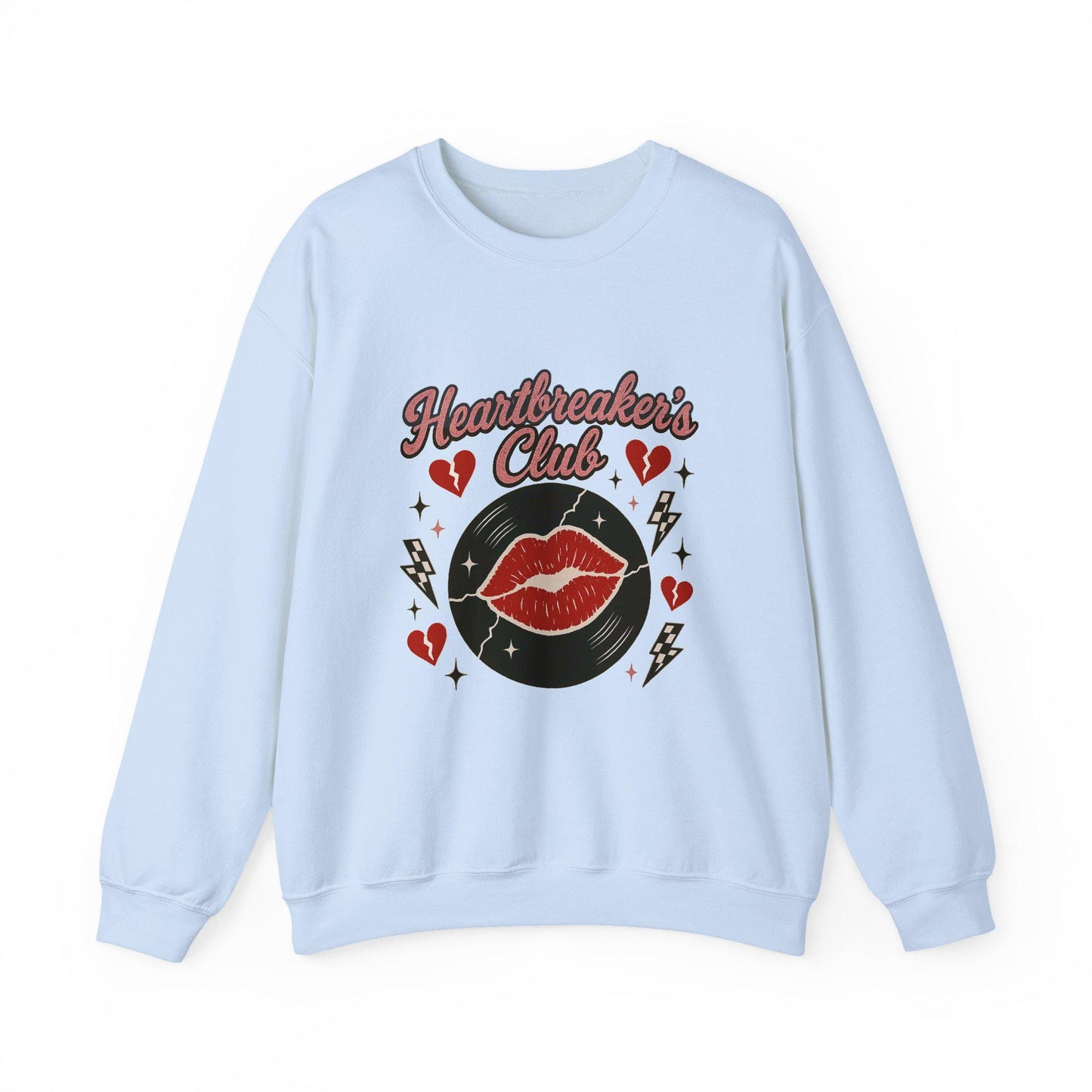 Heartbreakers club kiss record lightning bolt PNG graphic INSTANT digital download for tshirt sublimation or dtf