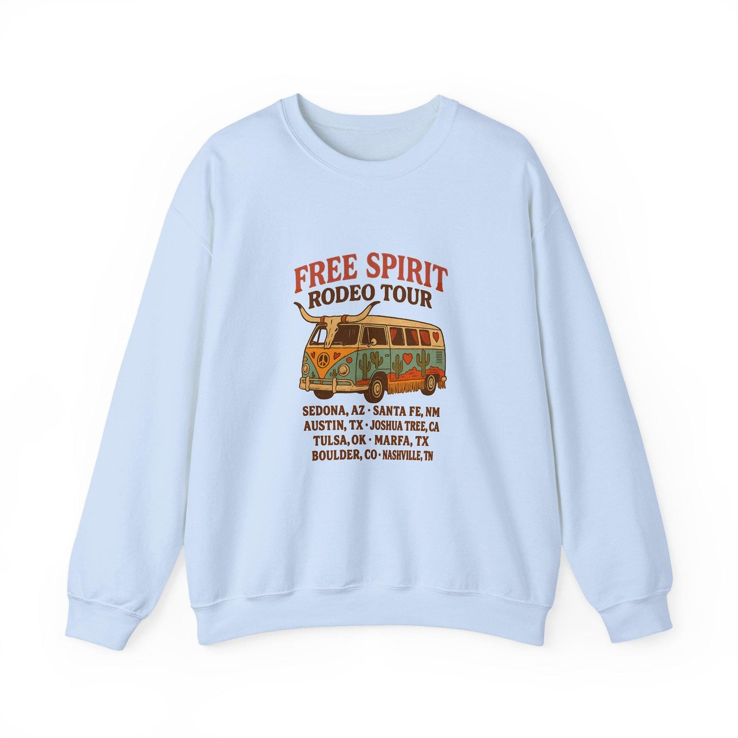 Western free spirit rodeo tour western groovy hippie van instant png download for tshirt sublimation or dtf