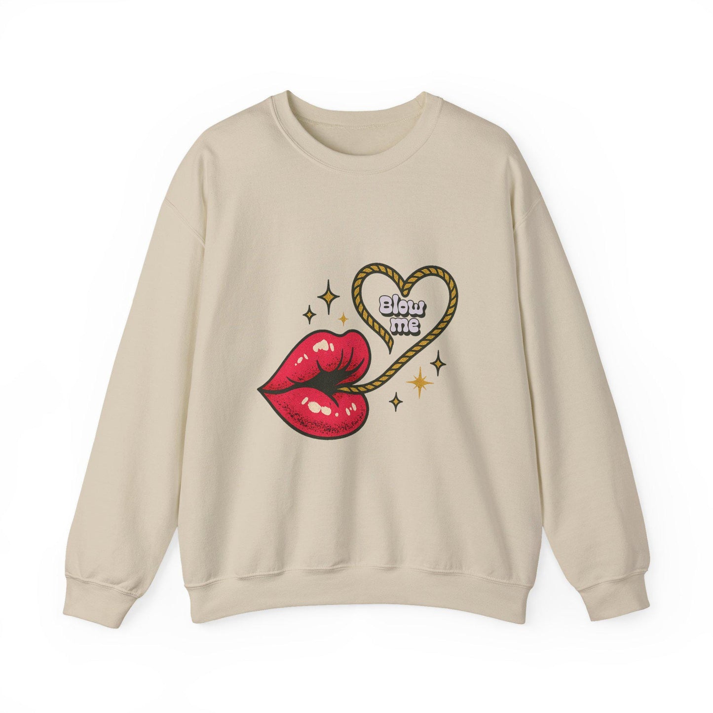 Retro Lips “Blow Me” PNG | Cheeky Valentine Sublimation | Edgy DTF T‑Shirt Design