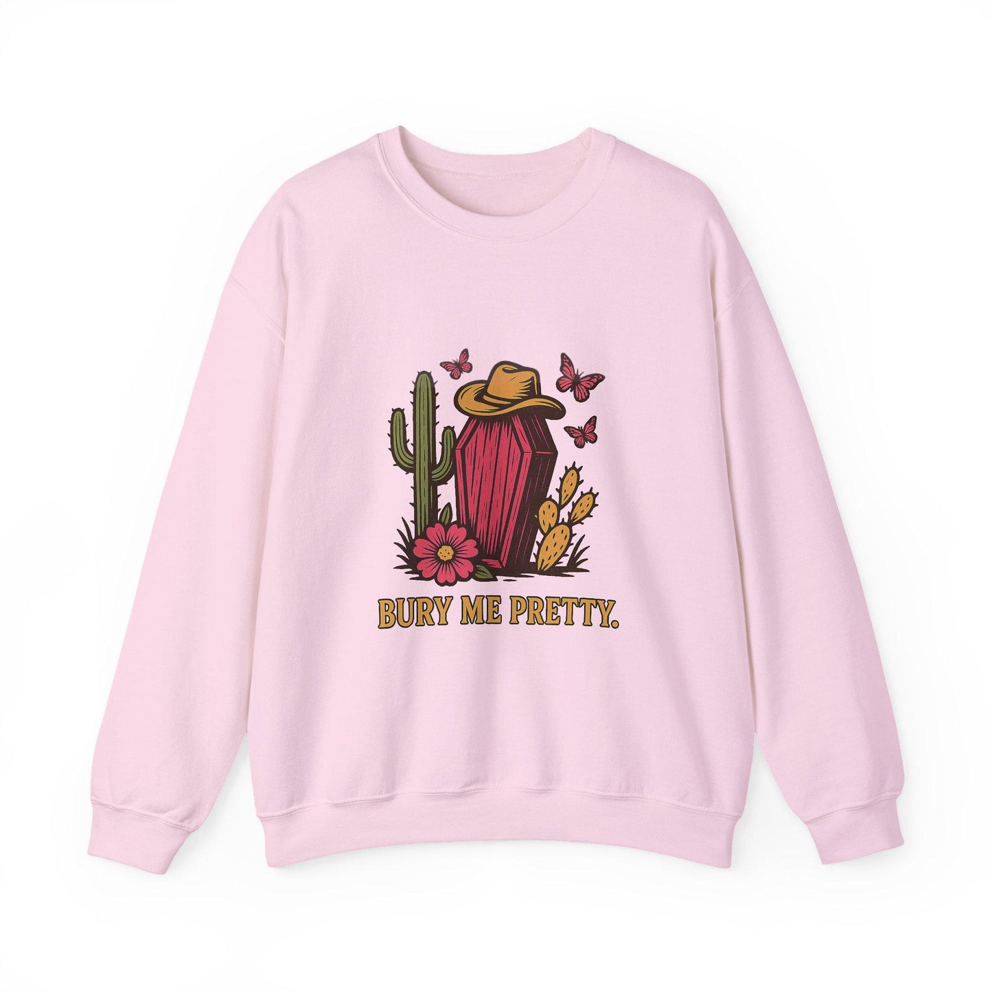 Western bury me pretty desert coffin butterfly png graphic INSTANT digital download for tshirt sublimation or dtf