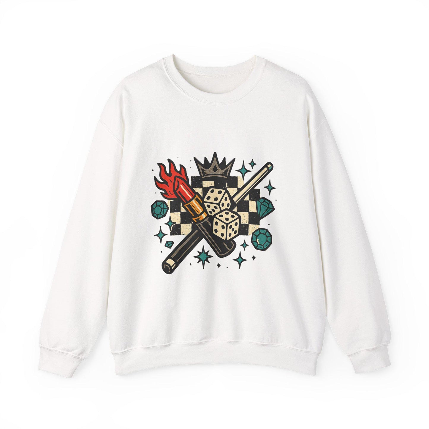 Edgy lipstick pool stick dice checkered flame PNG graphic INSTANT digital download for tshirt sublimation or dtf