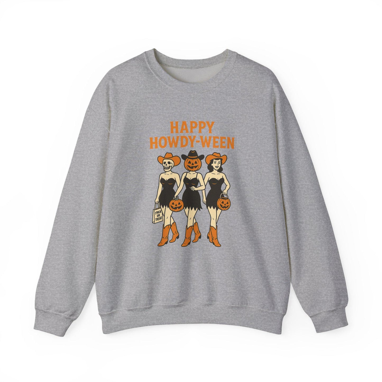 Western halloween "happy howdy-ween" scary cowgirl PNG graphic INSTANT digital download for tshirt sublimation or dtf