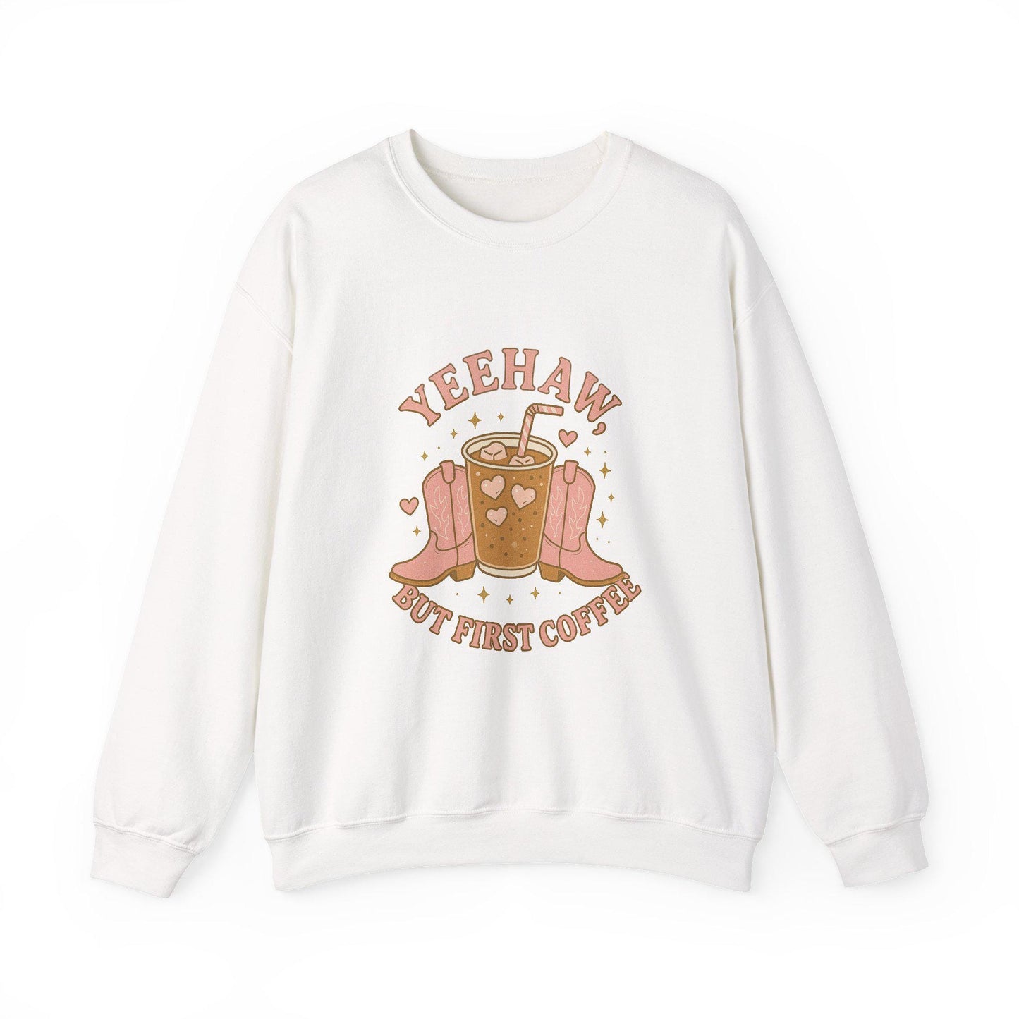 Western yeehaw but first coffee cowgirl png graphic INSTANT digital download for tshirt sublimation or dtf