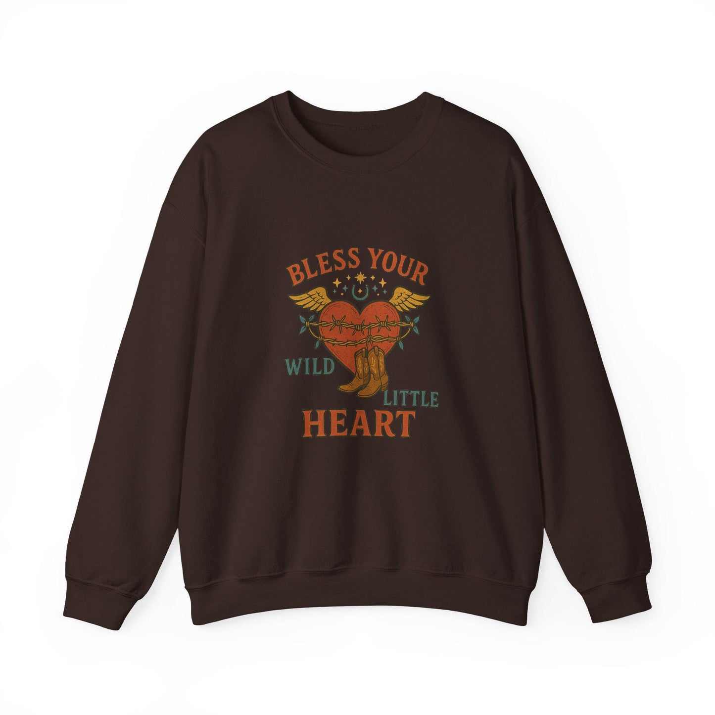 Western "bless your wild little heat" cowgirl heart png graphic INSTANT digital download for tshirt sublimation or dtf