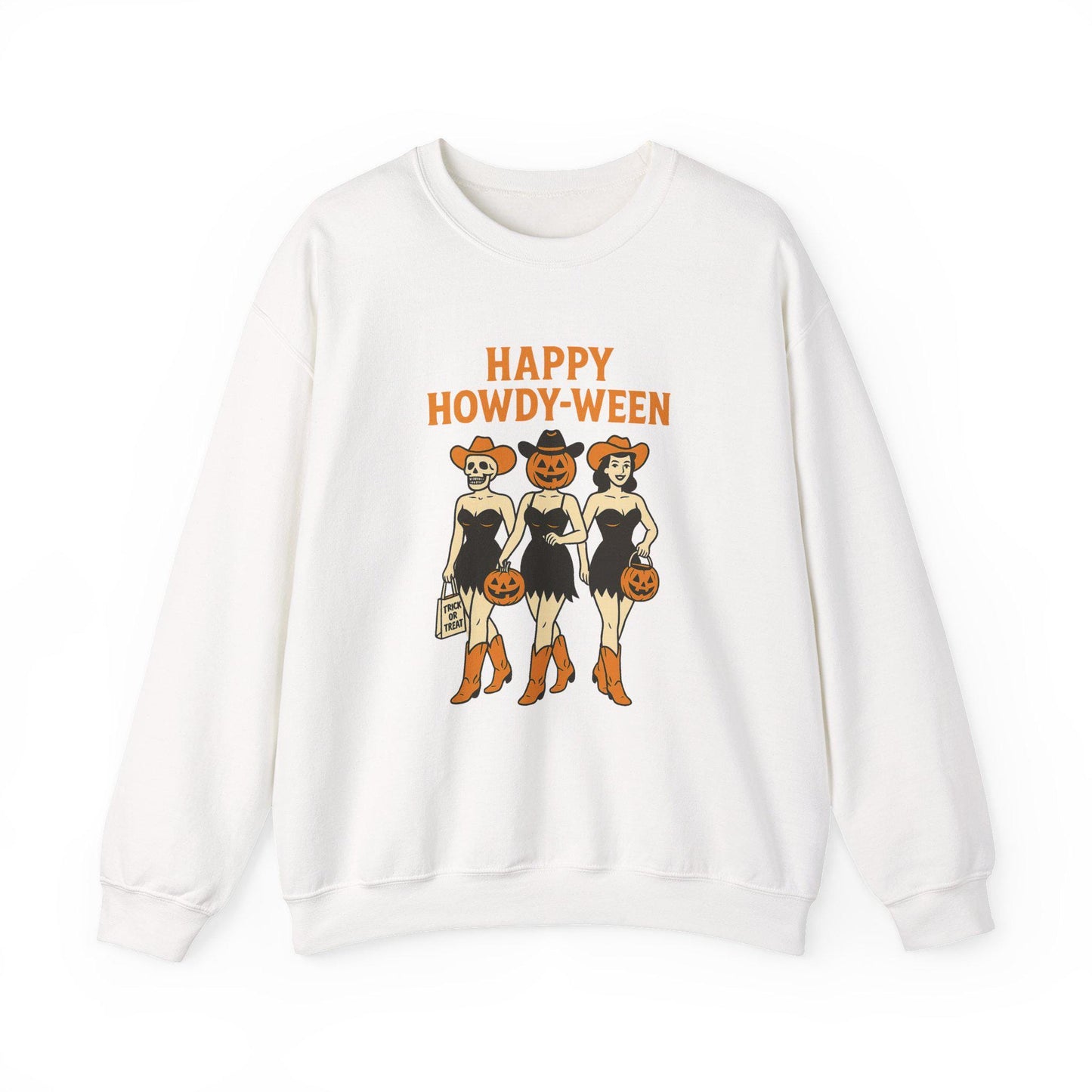 Western halloween "happy howdy-ween" scary cowgirl PNG graphic INSTANT digital download for tshirt sublimation or dtf