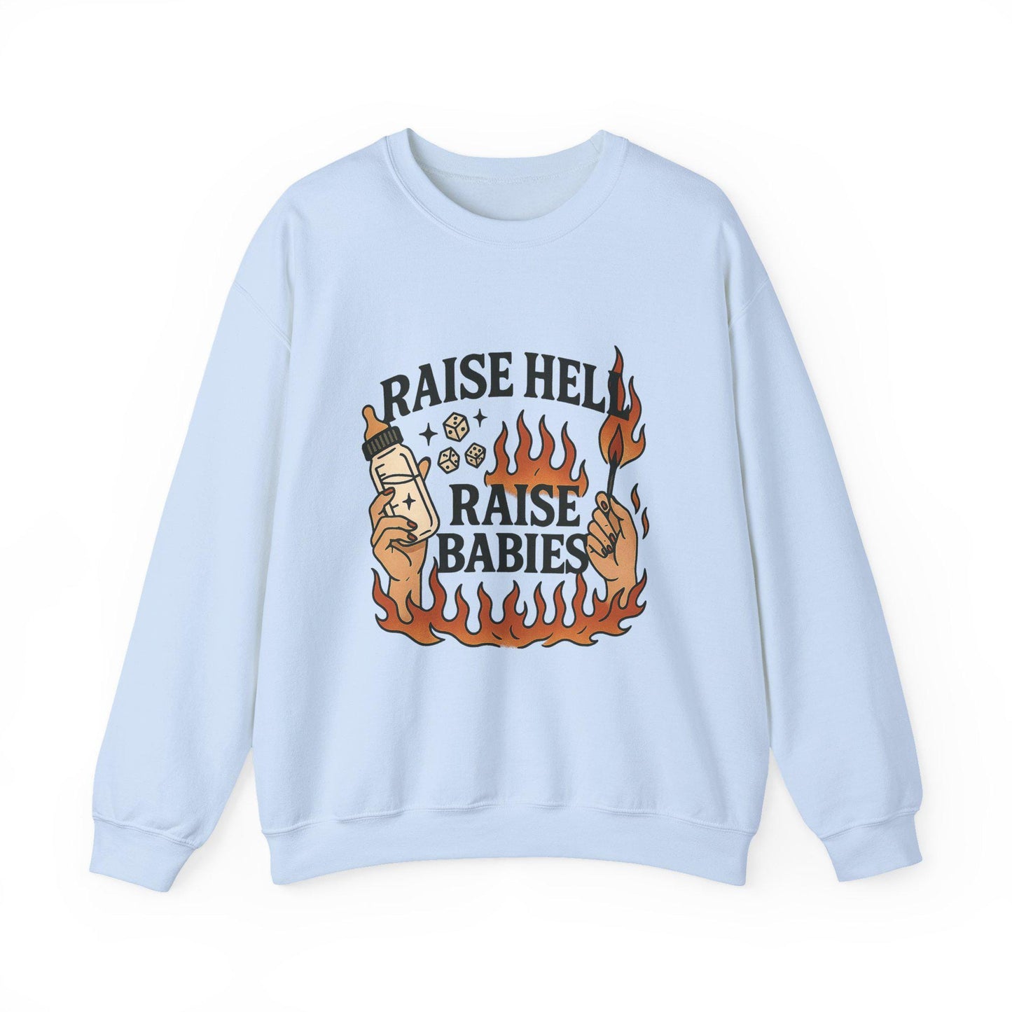 Raise hell raise babies yallternative edgy mama PNG graphic INSTANT digital download for tshirt sublimation or dtf