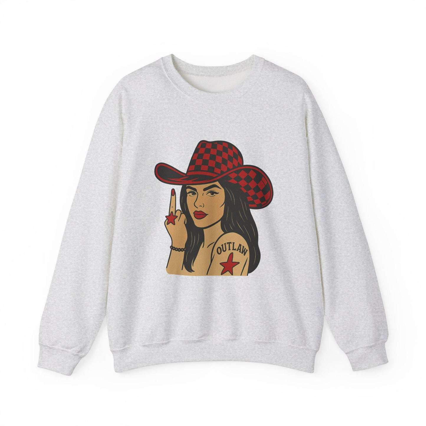 Edgy Yallternative western Outlaw cowgirl cowgirl png graphic digital download for tshirt sublimation or dtf