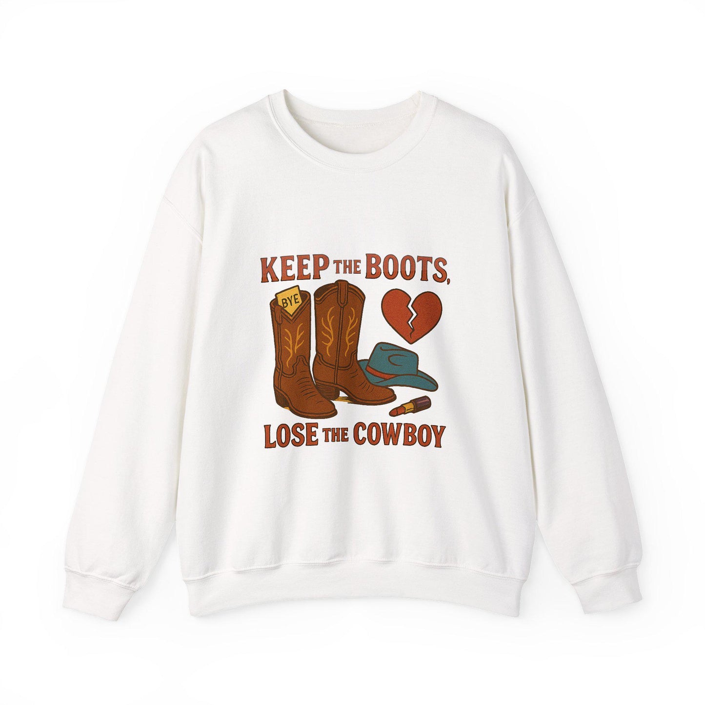 Western "keep the boots, lose the cowboy" cowgirl lipstick and boots breakup png INSTANT digital download for tshirt sublimation or dtf