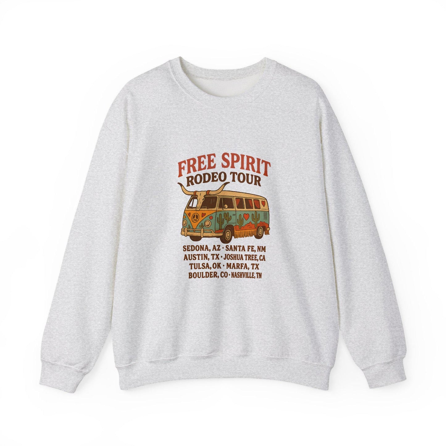 Western free spirit rodeo tour western groovy hippie van instant png download for tshirt sublimation or dtf