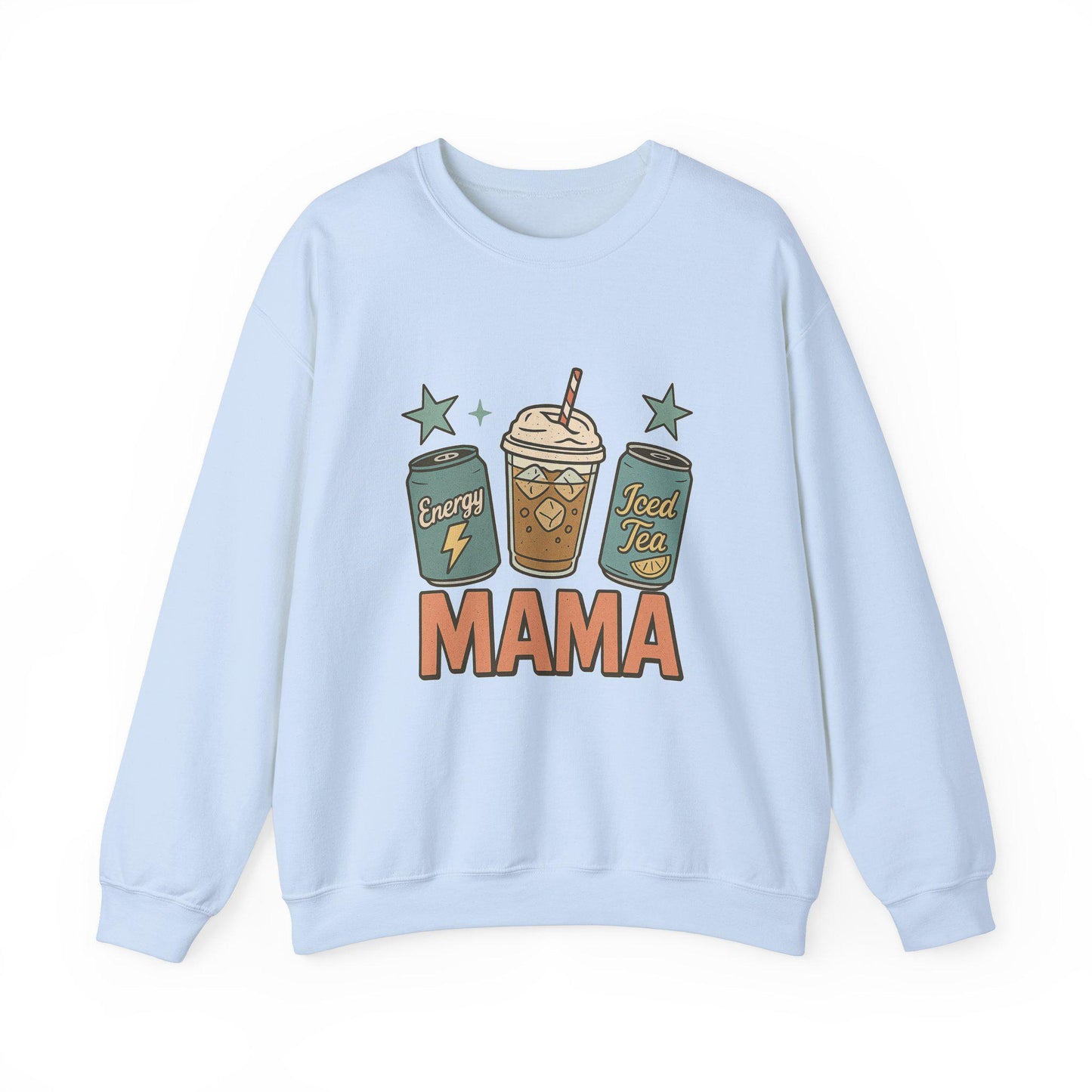 Mama energy drink mom life iced tea fun design png graphic digital download for tshirt sublimation or dtf