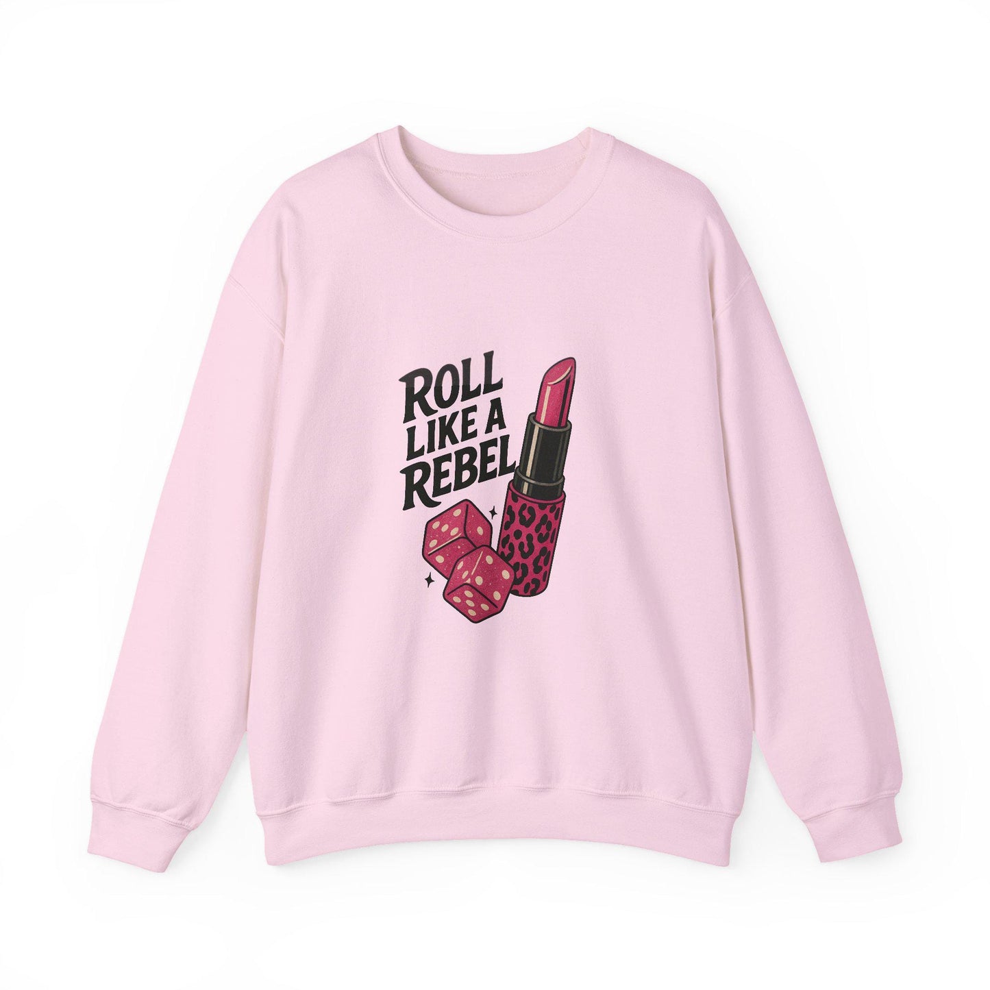 Roll like a rebel dice lipstick PNG graphic INSTANT digital download for tshirt sublimation or dtf
