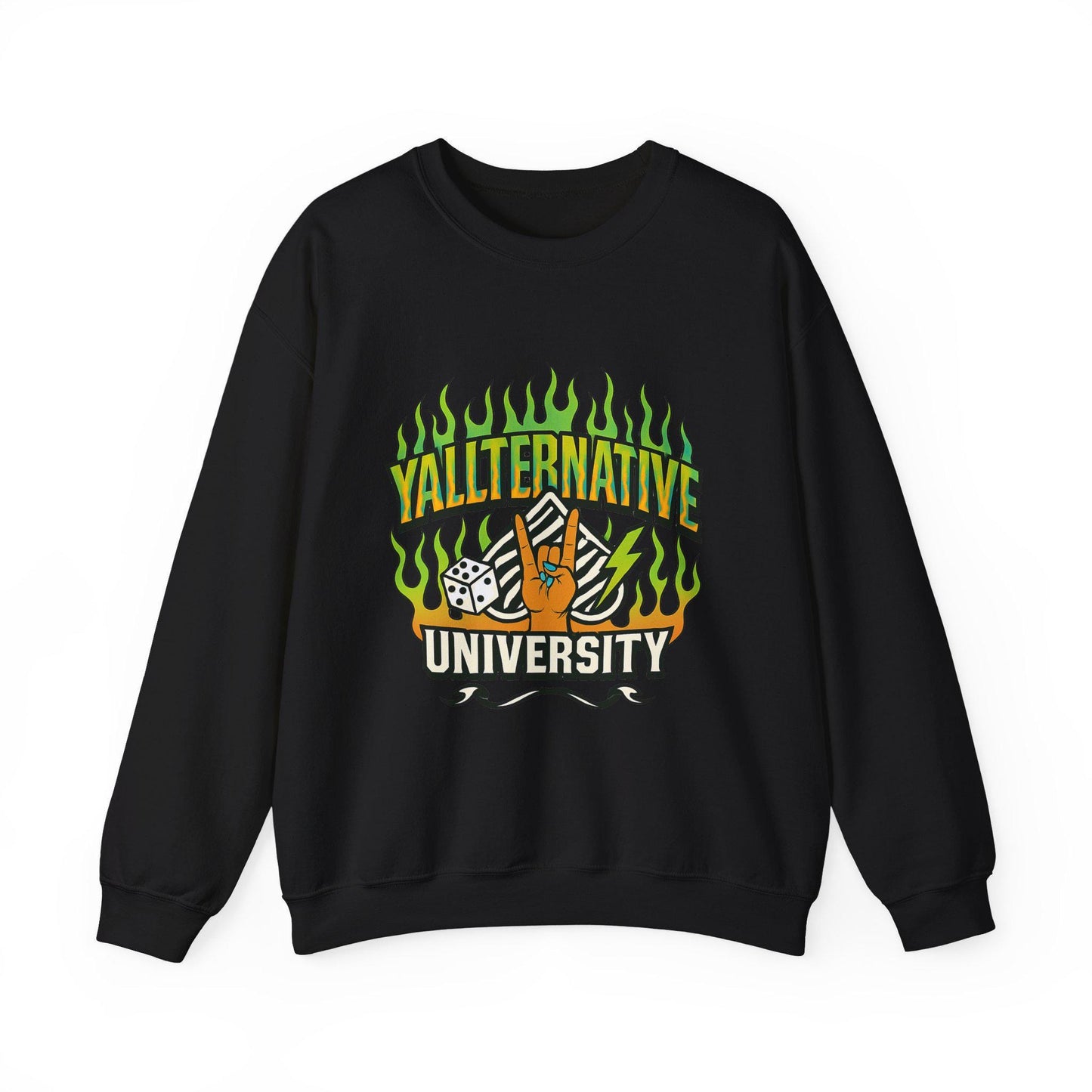 Edgy "yallternative university" spade dice PNG graphic INSTANT digital download for tshirt sublimation or dtf