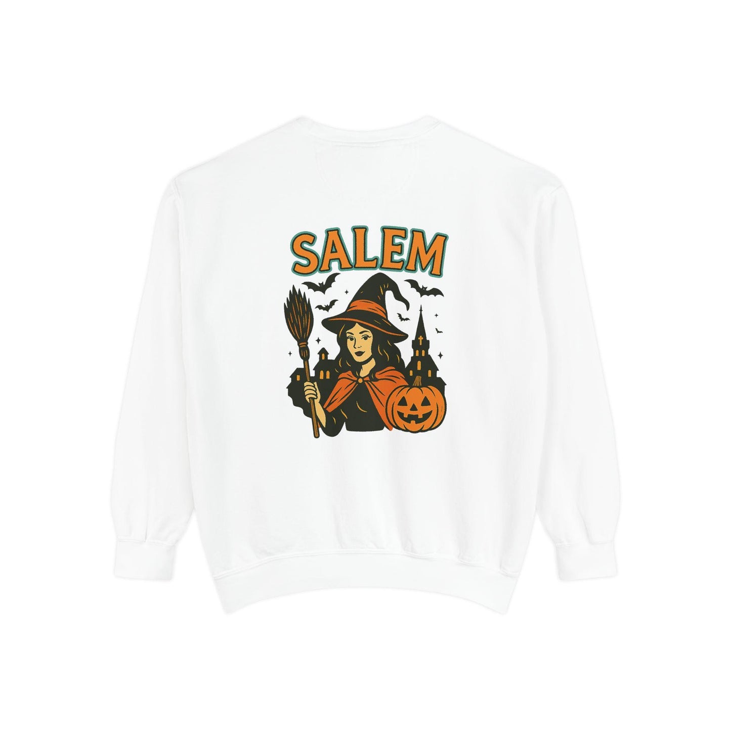 Halloween salem witch PNG graphic with matching pumpkin logo INSTANT digital downloads for tshirt sublimation or dtf