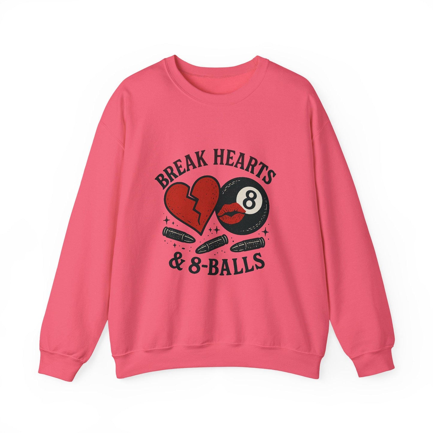 Break hearts & 8balls PNG graphic INSTANT digital download for tshirt sublimation or dtf