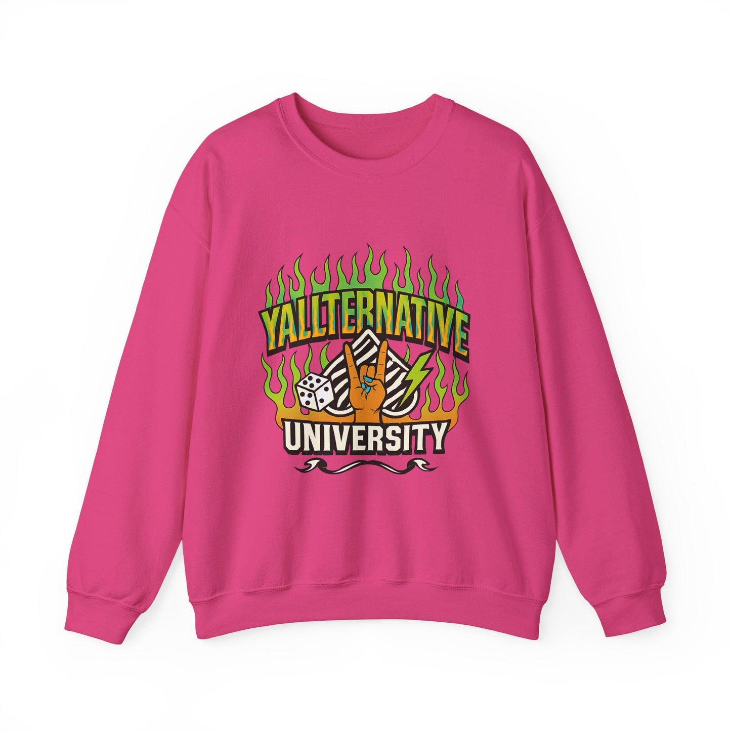 Edgy "yallternative university" spade dice PNG graphic INSTANT digital download for tshirt sublimation or dtf