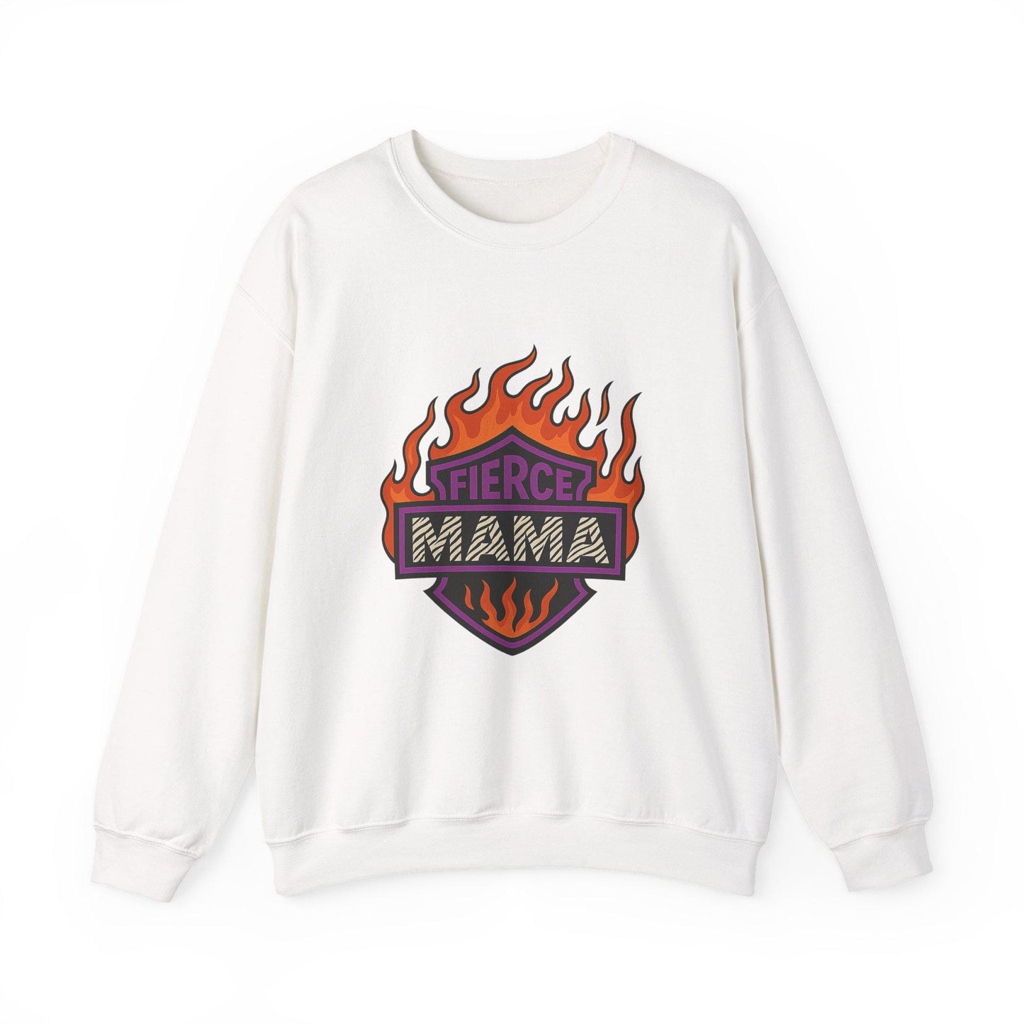Moto flaming "fierce mama" PNG graphic INSTANT digital download for tshirt sublimation or dtf