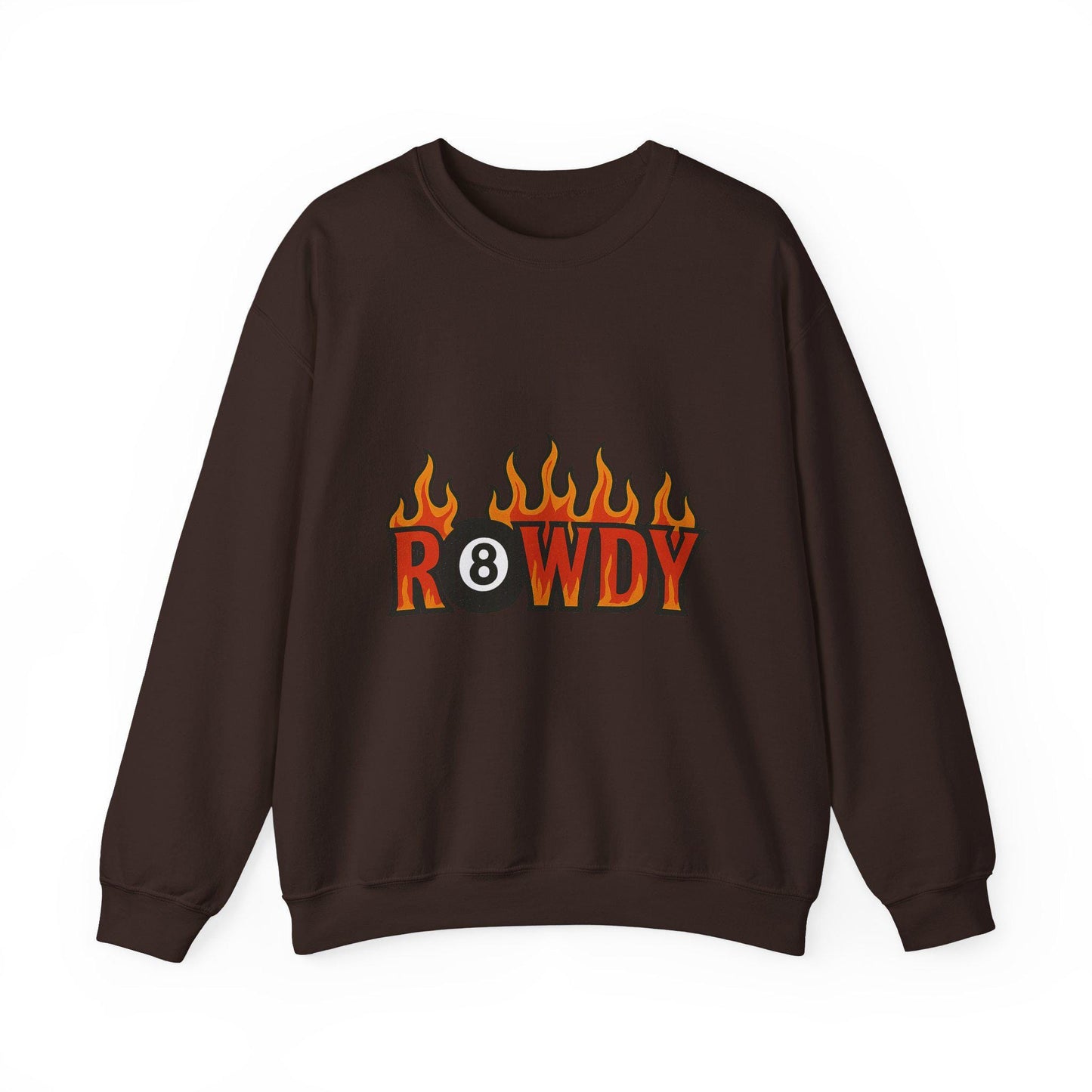 Edgy yallternative flaming "rowdy" 8ball PNG graphic INSTANT digital download for tshirt sublimation or dtf