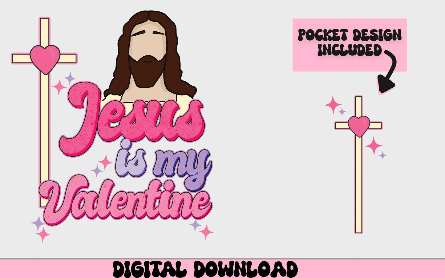 Valentines Day Design for valentines PNG jesus Christian designs for sublimation valentines files