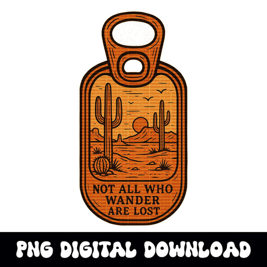 Edgy Western vintage can tab png graphic digital download for sublimation or dtf