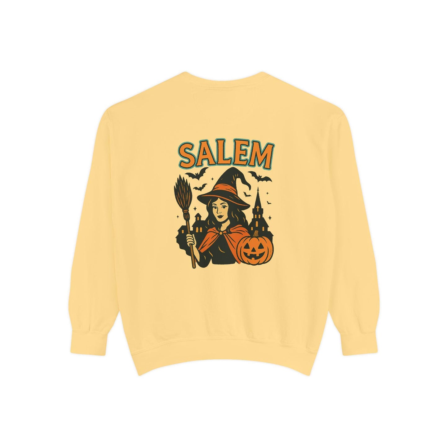 Halloween salem witch PNG graphic with matching pumpkin logo INSTANT digital downloads for tshirt sublimation or dtf