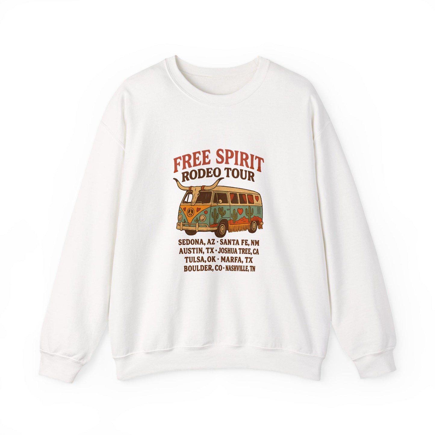 Western free spirit rodeo tour western groovy hippie van instant png download for tshirt sublimation or dtf