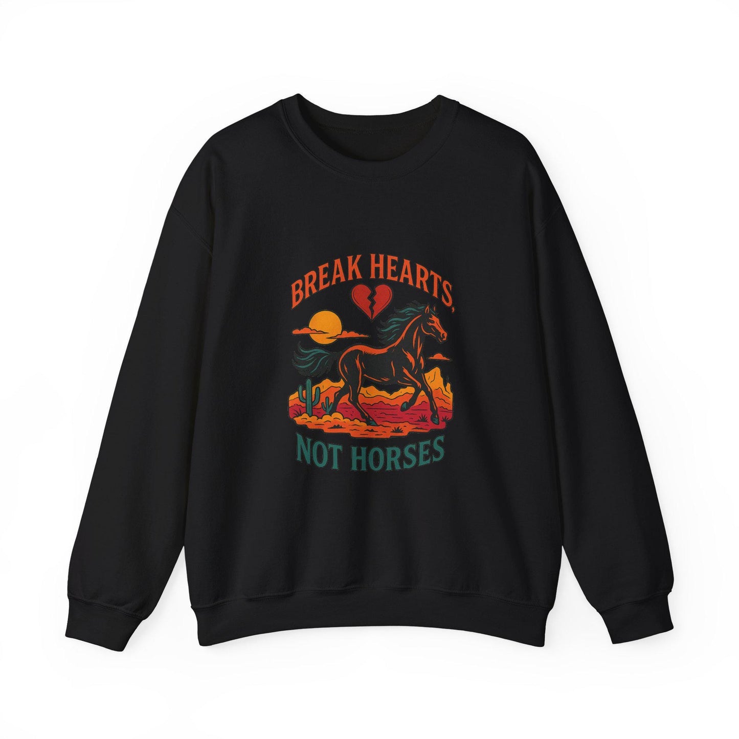 Western break hearts not horses png graphic INSTANT digital download for tshirt sublimation or dtf