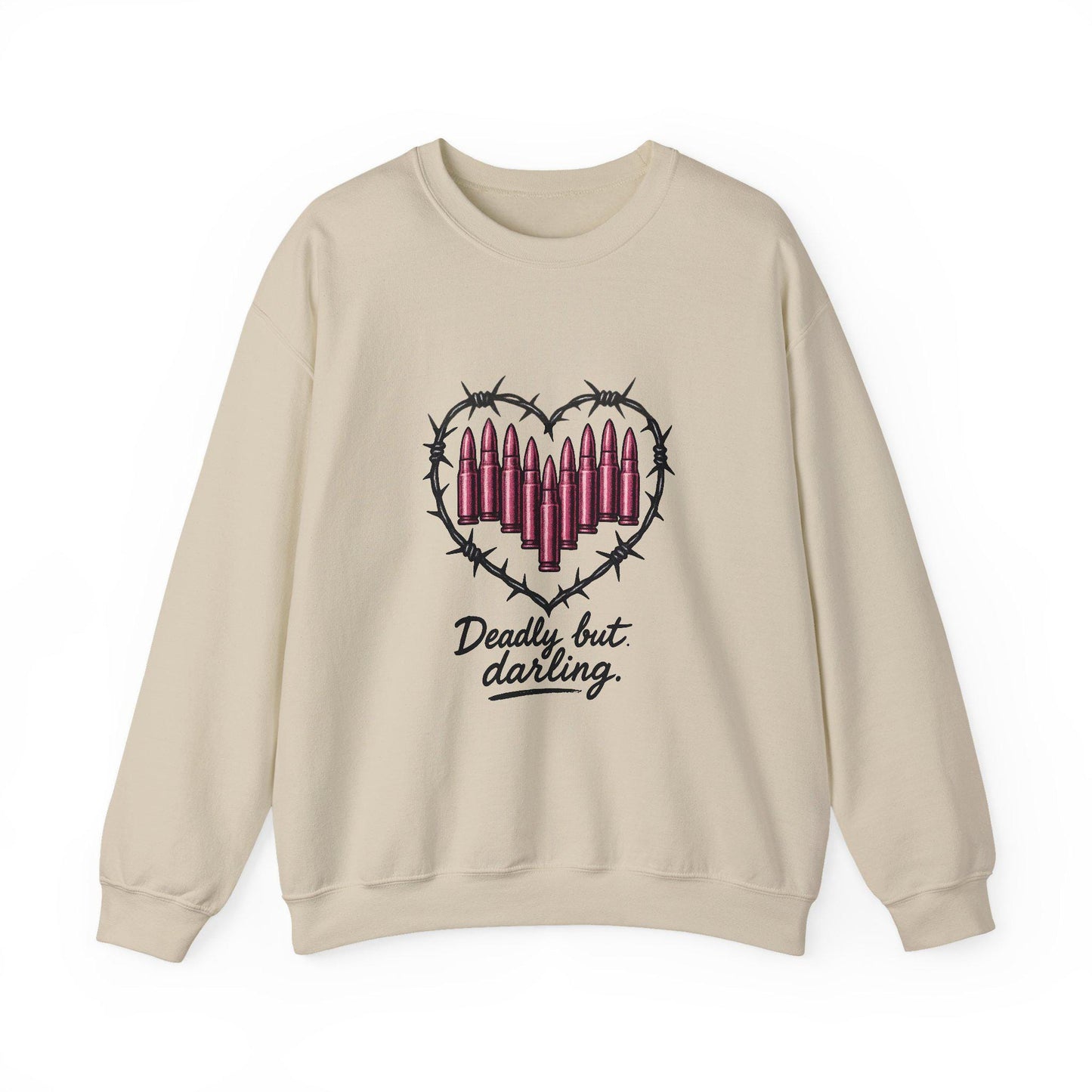 Edgy "deadly but darling" png graphic INSTANT digital download for tshirt sublimation and dtf