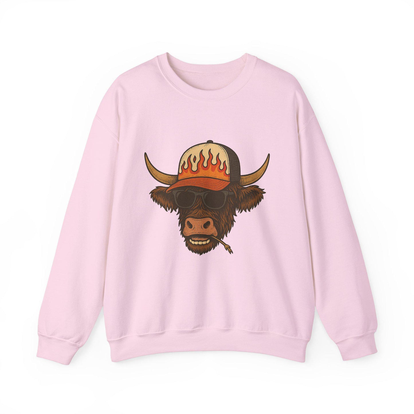 Cute Cow in trucker hat western png graphic digital download for sublimation or dtf