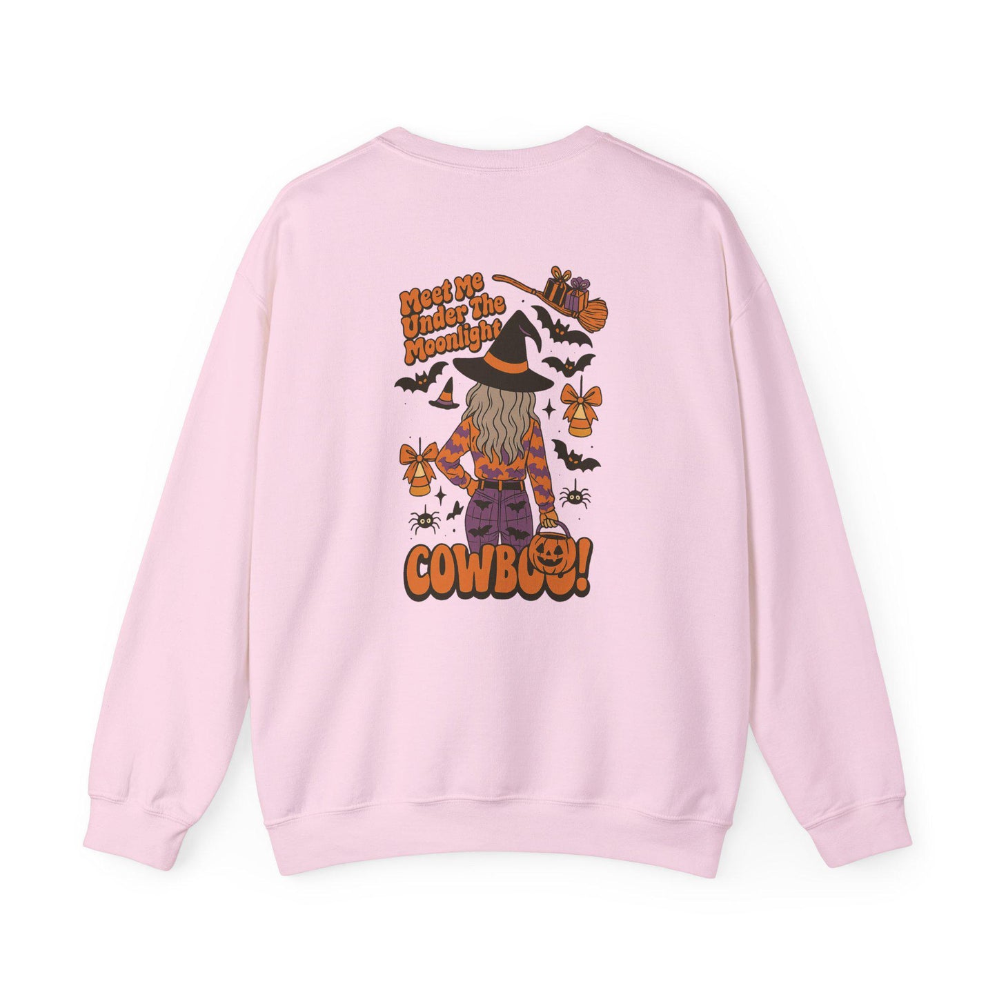 Western Halloween "meet me under the monlight, cowboo!" witchy cowgirl PNG graphic  INSTANT digital download for tshirt sublimation or dtf