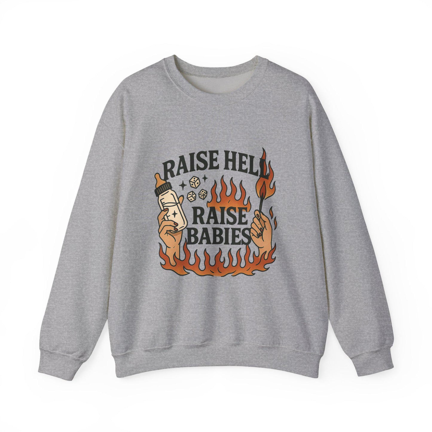 Raise hell raise babies yallternative edgy mama PNG graphic INSTANT digital download for tshirt sublimation or dtf