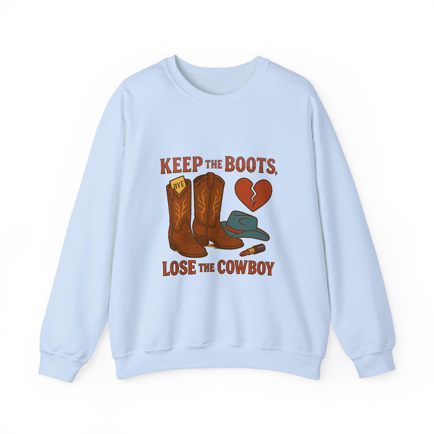 Western "keep the boots, lose the cowboy" cowgirl lipstick and boots breakup png INSTANT digital download for tshirt sublimation or dtf