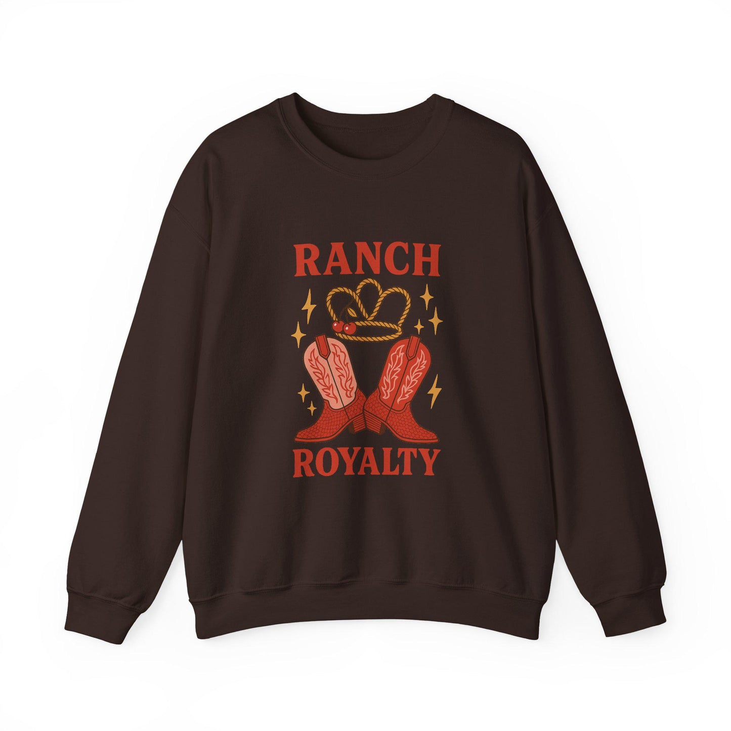 Western "ranch royalty" lasso crown cherry and cowgirl boots PNG graphic INSTANT digital download for tshirt sublimation or dtf