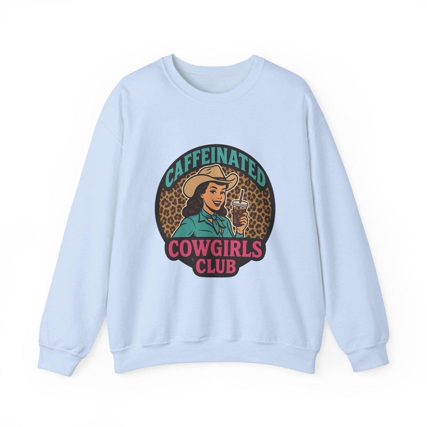 Western caffeinated cowgirls club retro vintage pinup cowgirl png graphic INSTANT digital download for tshirt sublimation or dtf