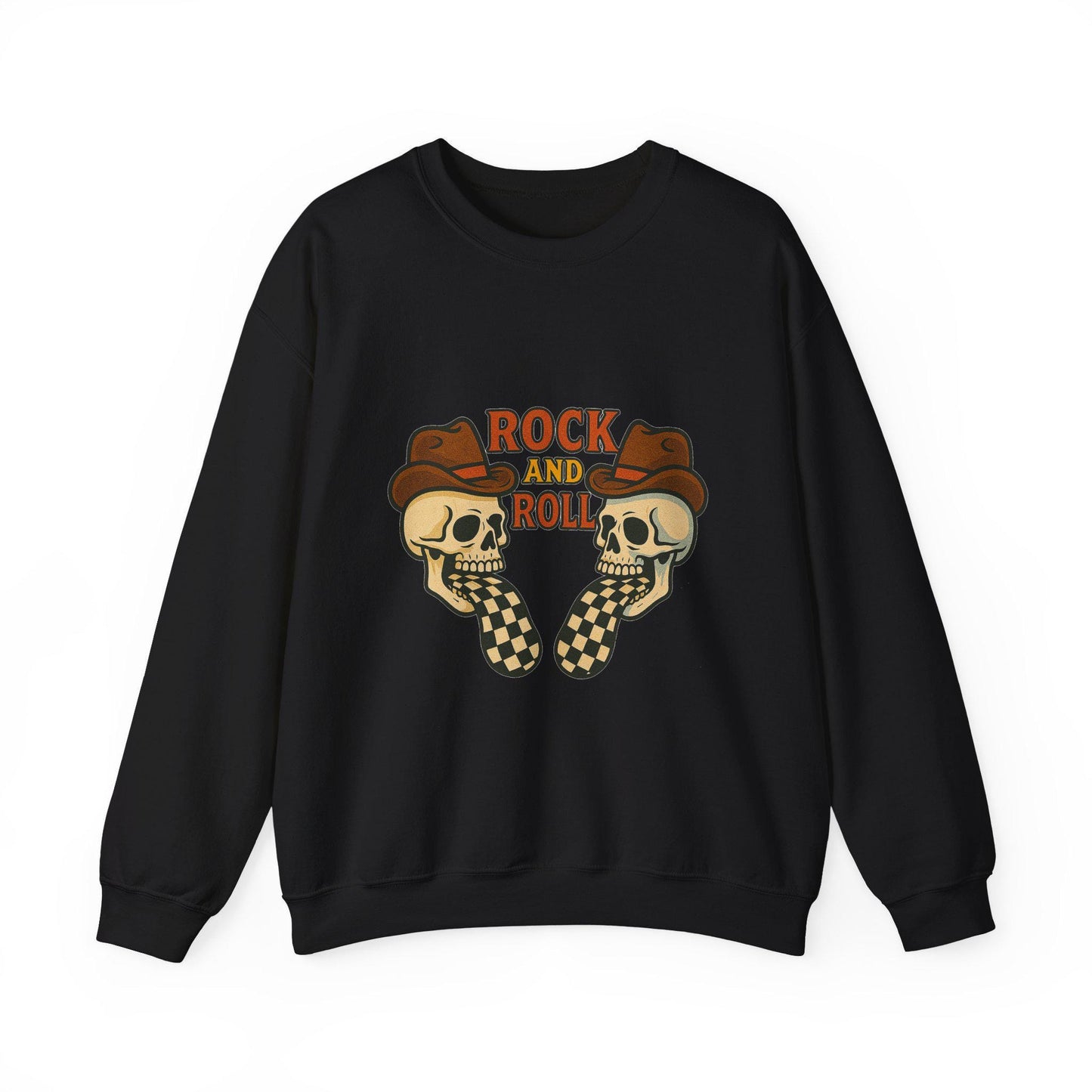Edgy yallternative Western Rock and roll checkered tongue cowboy skull png graphic digital download for sublimation and dtf