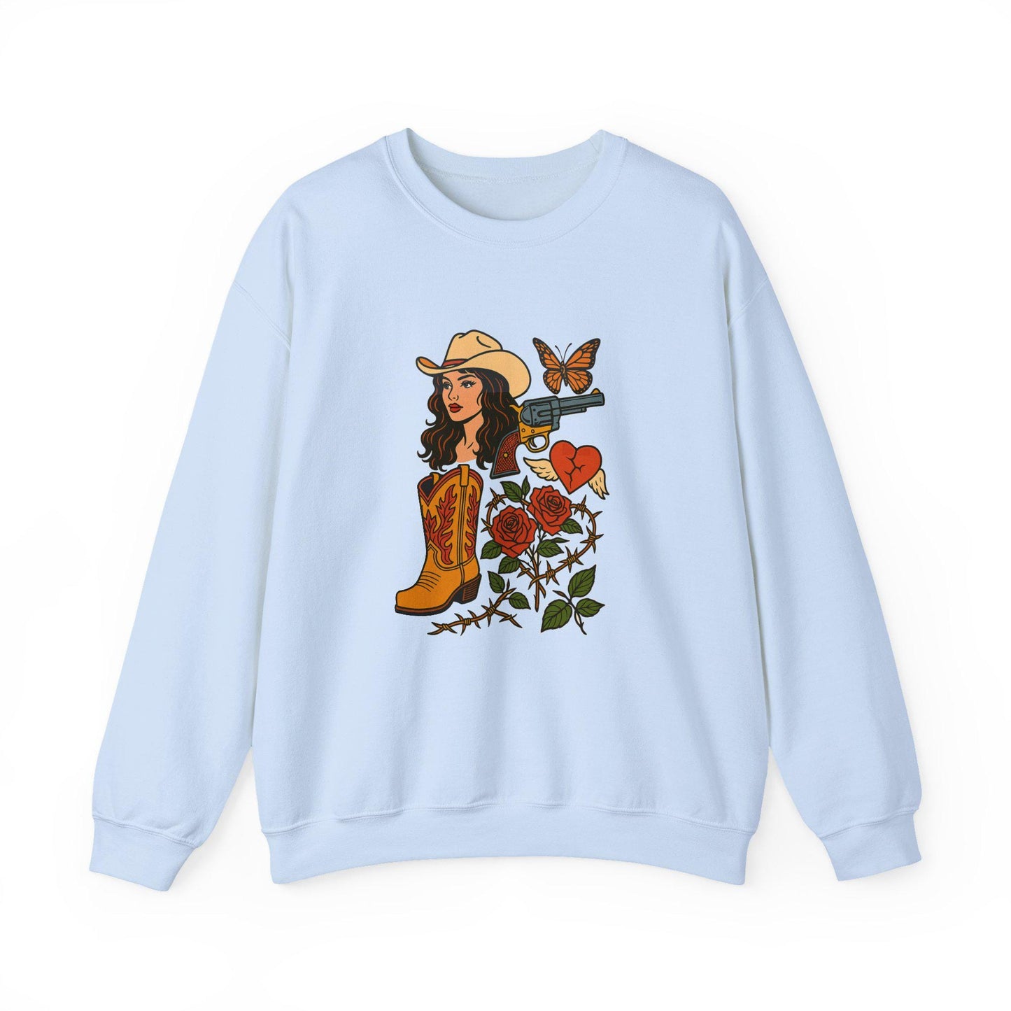 Western cowgirl collage png graphic INSTANT digital download for tshirt sublimation or dtf