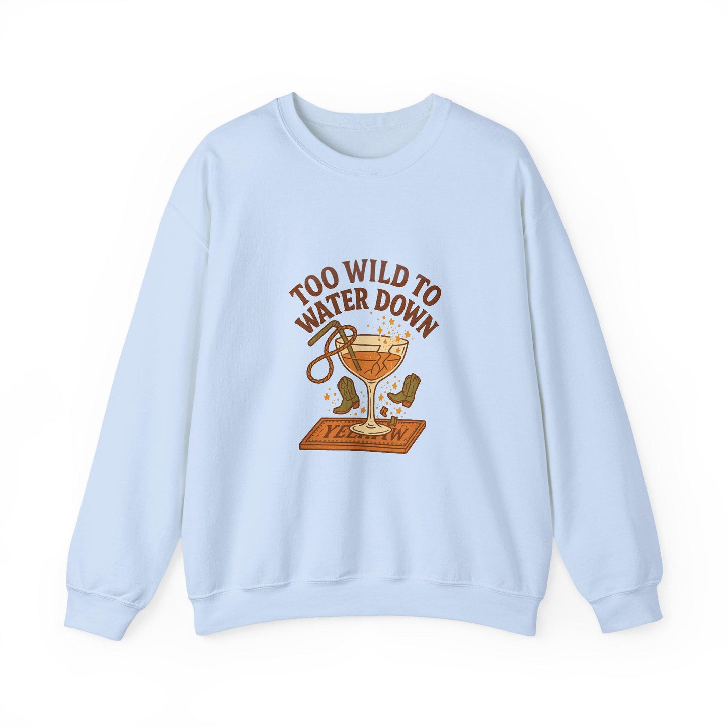 Western "too wild to water down" cowgirl png graphic INSTANT digital download for tshirt sublimation or dtf