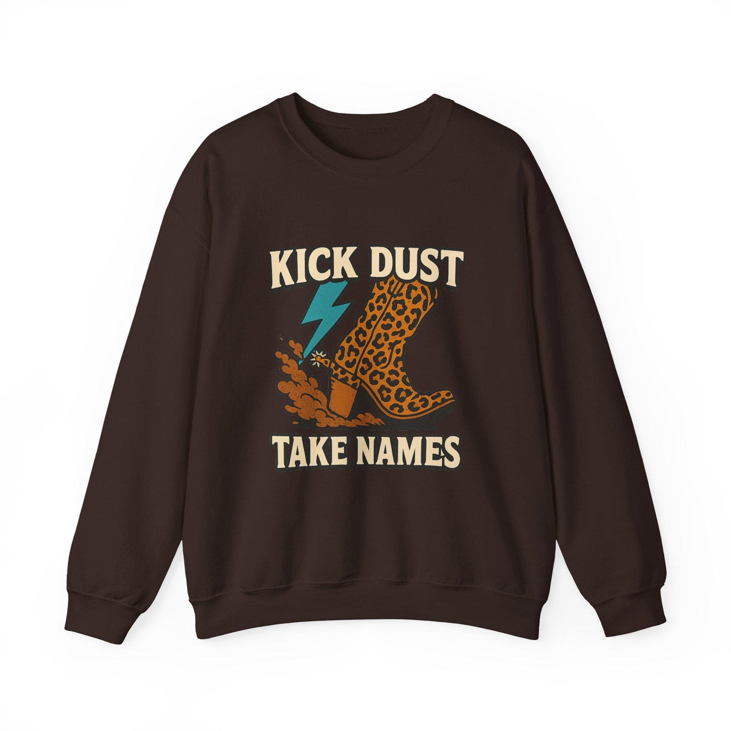 Western kick dust take names cheetah print boot lightning bolt png graphic INSTANT digital download for tshirt sublimation or dtf