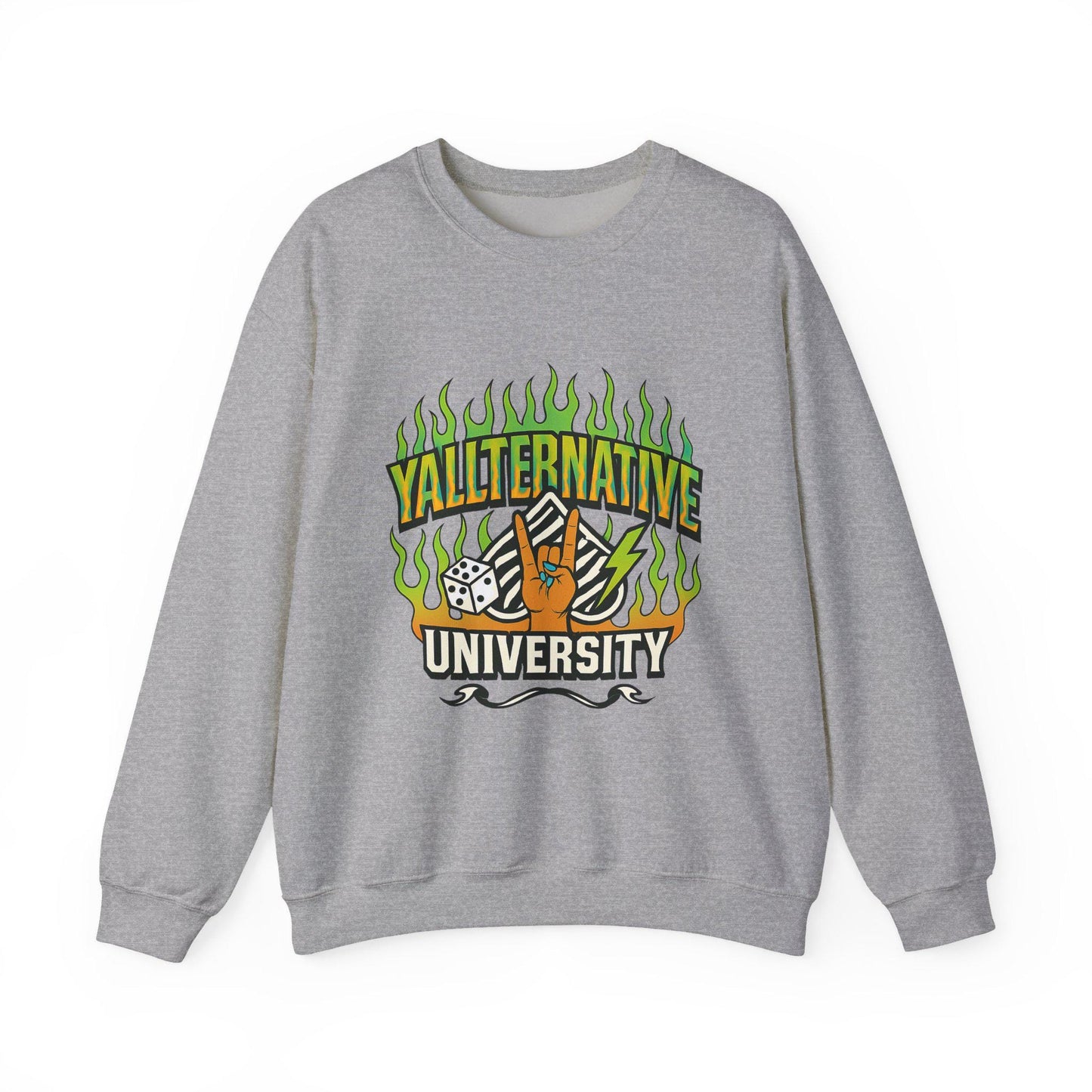 Edgy "yallternative university" spade dice PNG graphic INSTANT digital download for tshirt sublimation or dtf