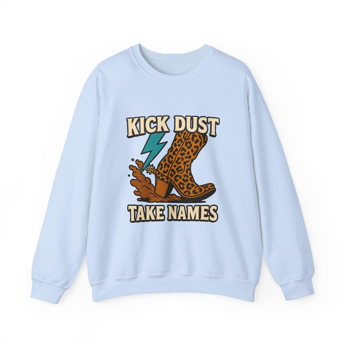 Western kick dust take names cheetah print boot lightning bolt png graphic INSTANT digital download for tshirt sublimation or dtf