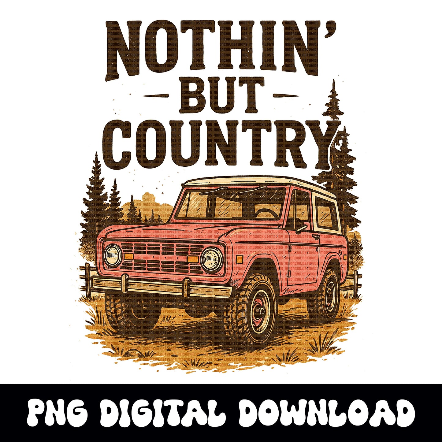 Pink bronco country girl png digital download tshirt graphic for sublimation or dtf